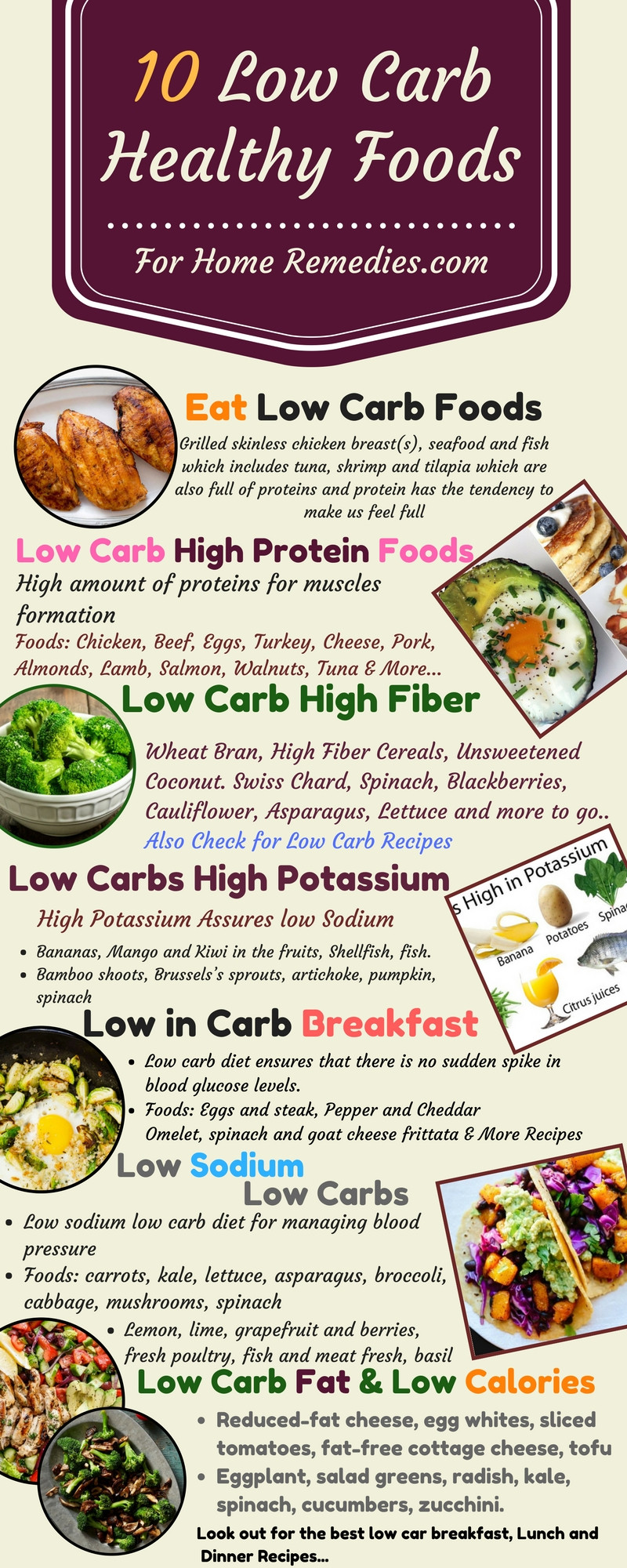 Low Carb High Fat Diet Recipes
 10 Low Carb Foods Low Fat Sugar High Protein Fiber
