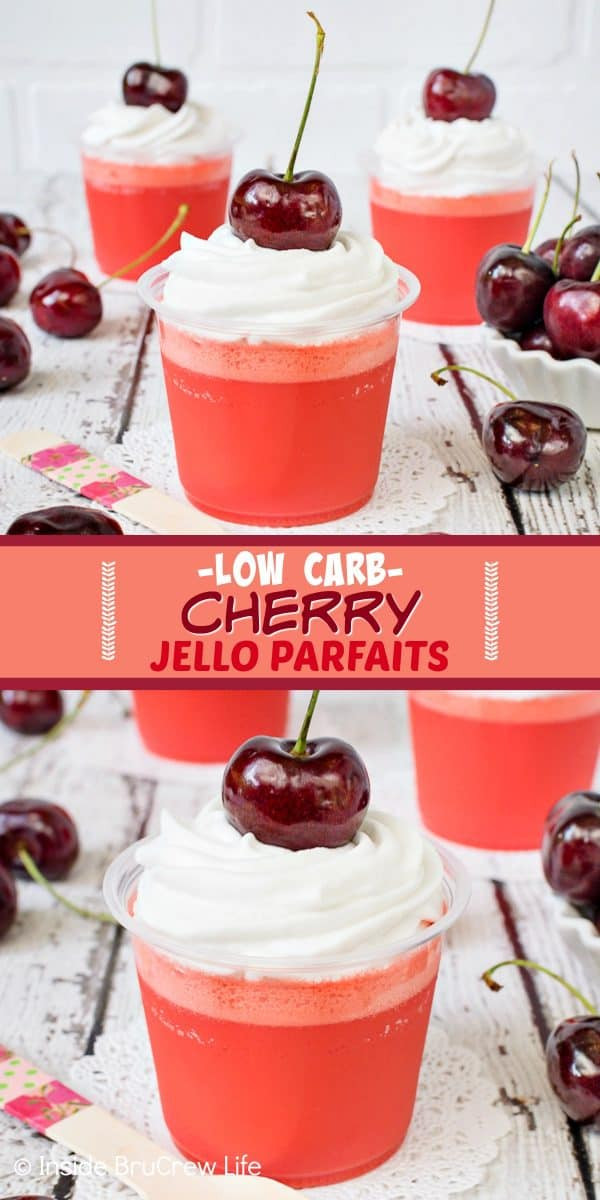 Low Carb Jello Desserts
 Easy Two Ingre nt Low Carb Cherry Jello Parfaits
