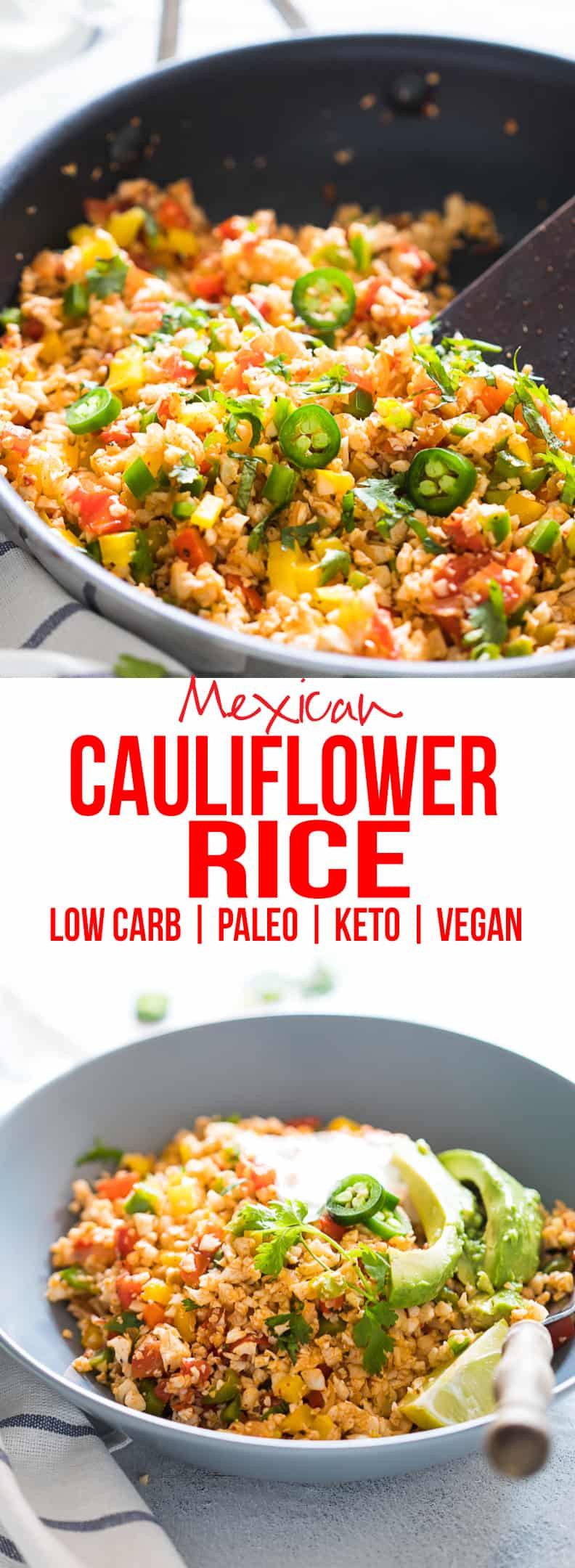 Low Carb Mexican Recipes
 Low Carb Mexican Cauliflower Rice Paleo Vegan Keto