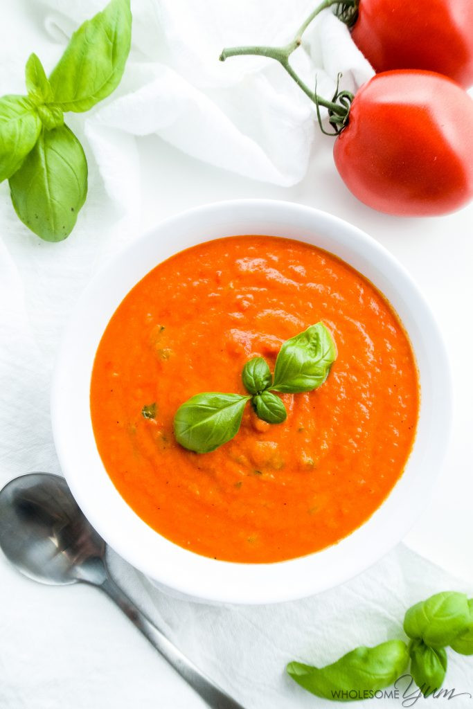 Low Carb Tomato Soup
 5 Ingre nt Roasted Tomato Soup Low Carb Gluten free