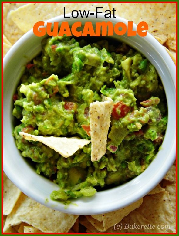 Low Fat Appetizer Recipes
 Low Fat Guacamole Dip by Bakerette appetizers