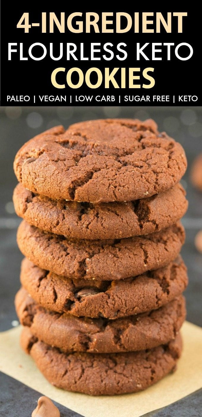 Low Sugar Cookies Recipe
 Flourless Keto Chocolate Cookies Low Carb Paleo Vegan