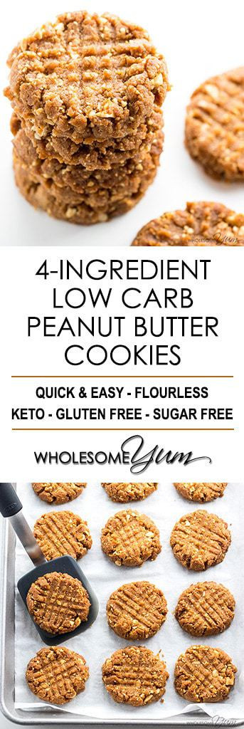 Low Sugar Cookies Recipe
 Sugar Free Low Carb Peanut Butter Cookies Recipe 4