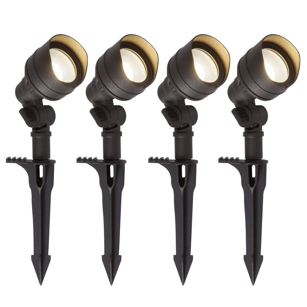 Low Voltage Led Landscape Lighting
 Hampton Bay Low Voltage 20 Watt Equivalent Black Outdoor