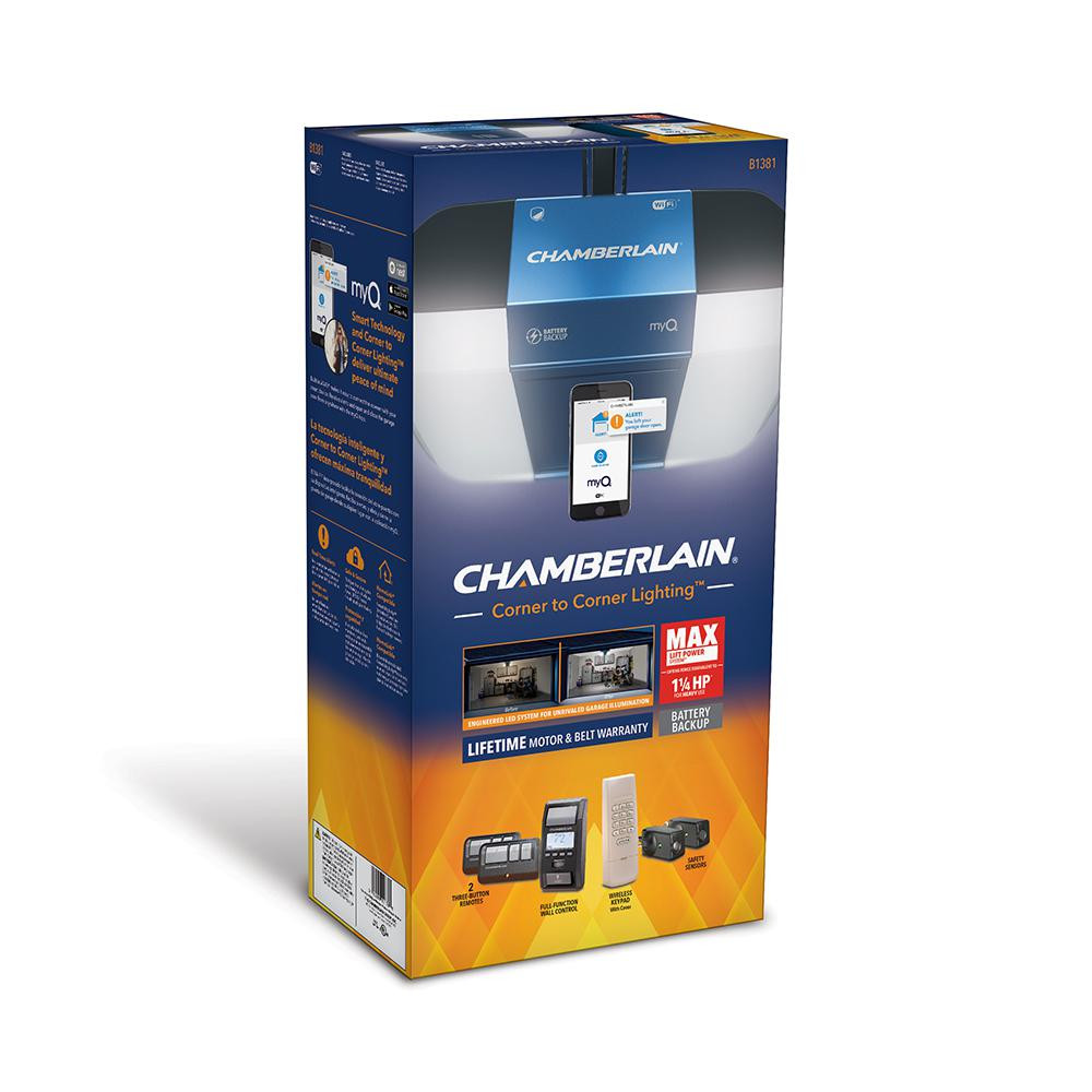 Lowes Chamberlain Garage Door Openers
 Chamberlain B1381 1 25hp Belt Drive Garage Door Opener