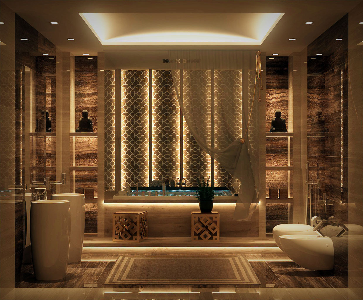 Luxury Bathroom Designs Gallery
 Luxurious Bathrooms with Stunning Design Details