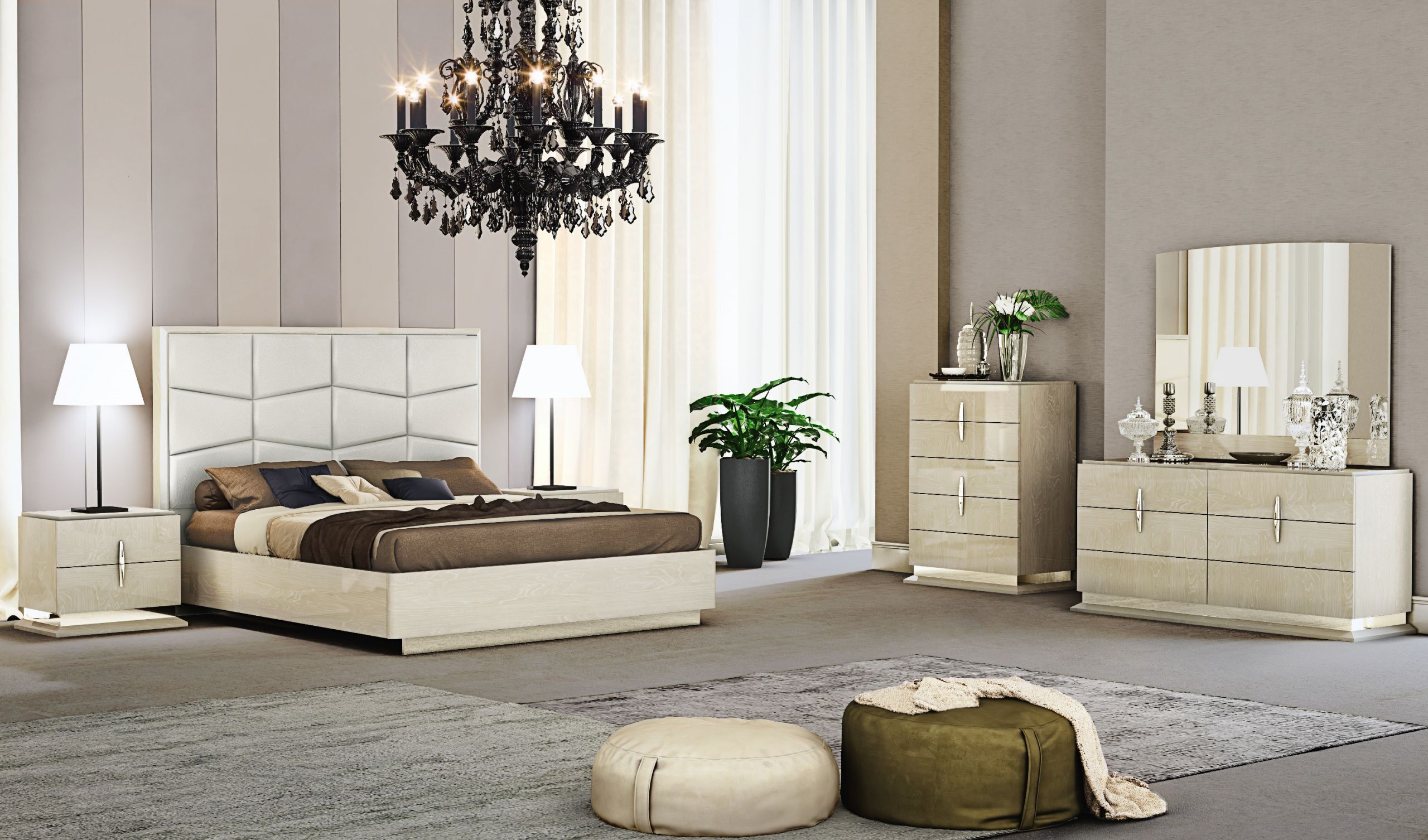 Luxury Master Bedroom Furniture
 Fashionable Leather Luxury Contemporary Furniture Set San