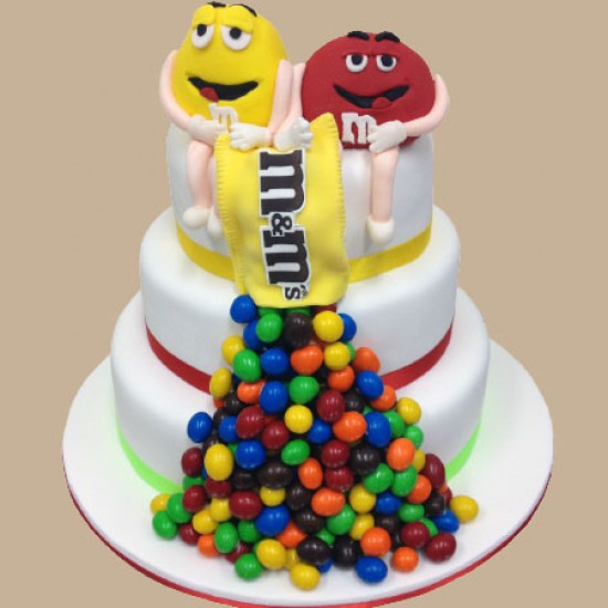M S Birthday Cakes
 M&M s Custom Birthday Cake