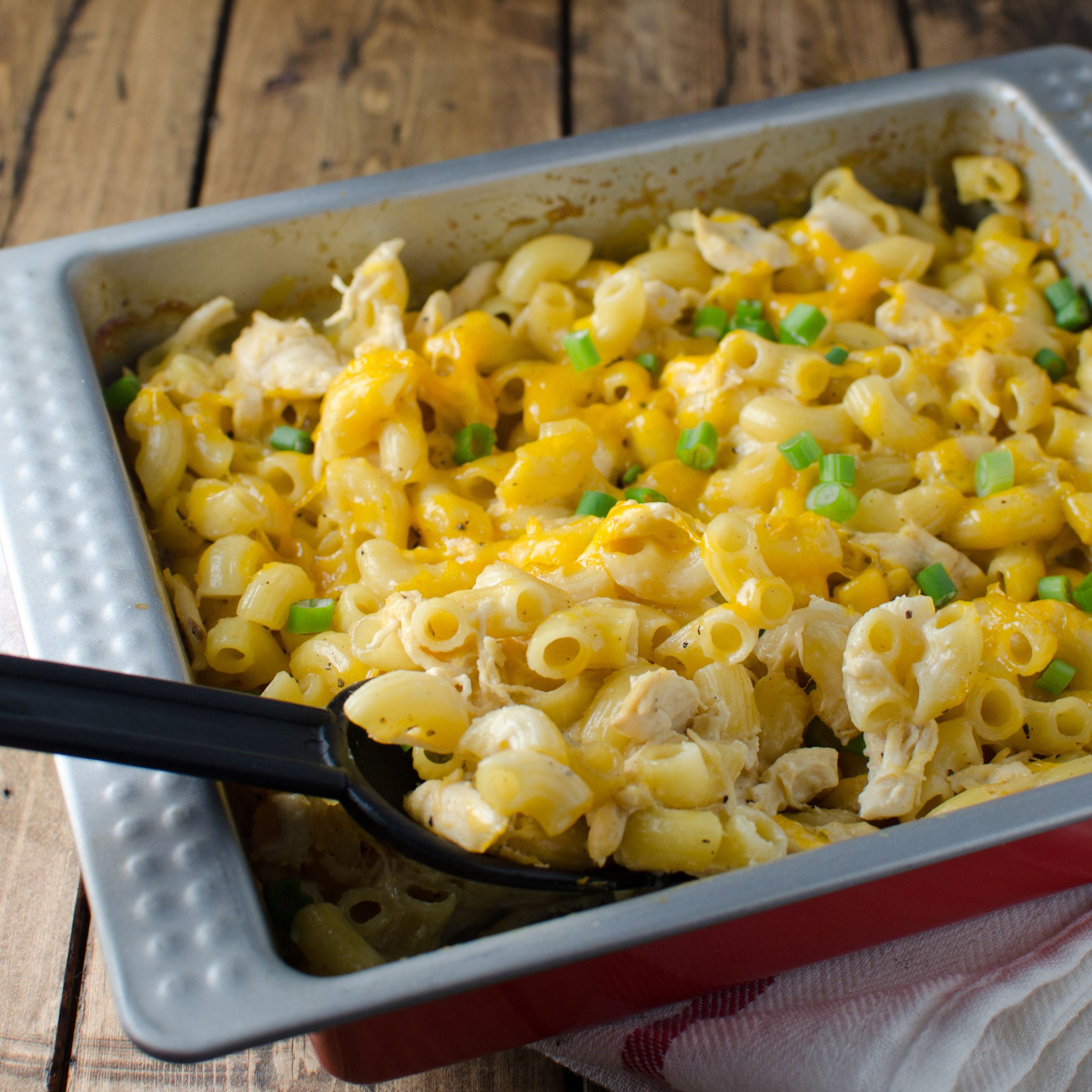 Macaroni And Cheese Casserole With Chicken
 Cheesy Macaroni Chicken Casserole Recipe Kristen Stevens