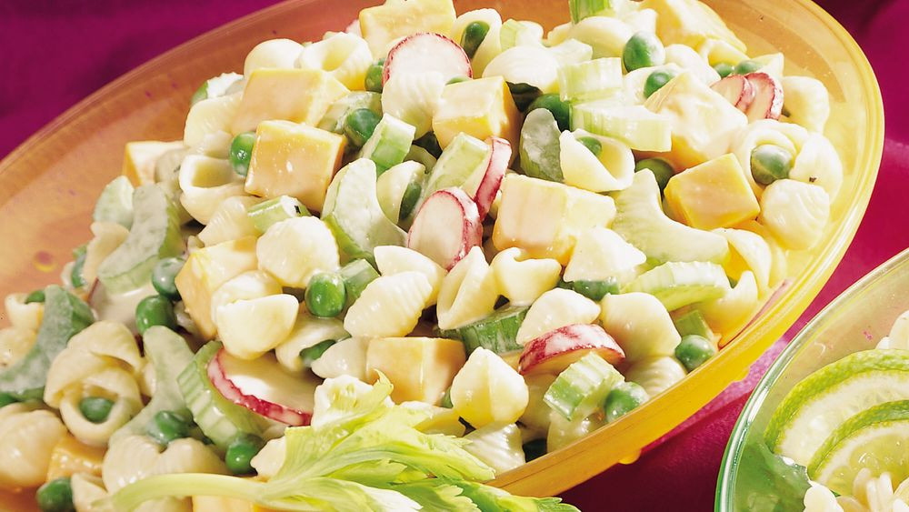 Macaroni Salad With Cheese And Peas
 Cheese Peas and Shells Salad recipe from Pillsbury