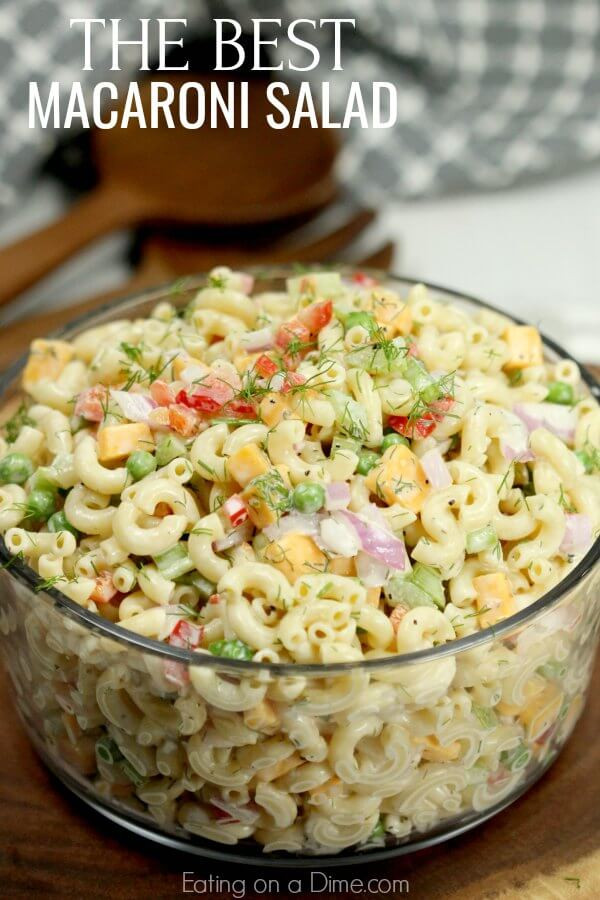 The Best Macaroni Salad with Cheese and Peas - Home, Family, Style and ...