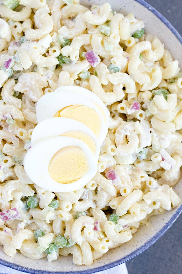 Macaroni Salad With Pickles
 macaroni salad with eggs and sweet pickles
