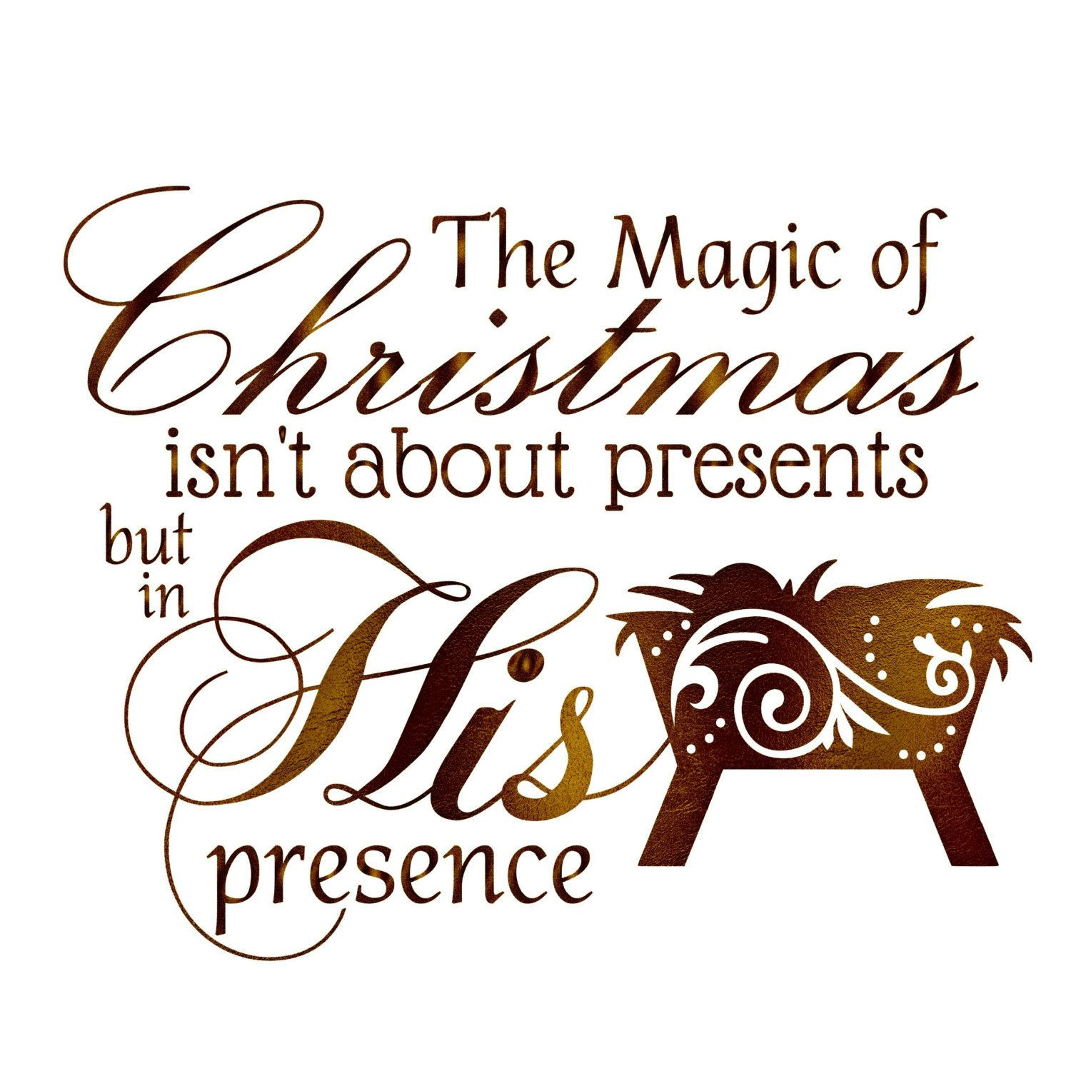 Magic Of Christmas Quotes
 The Magic of Christmas isn t about presents but in His