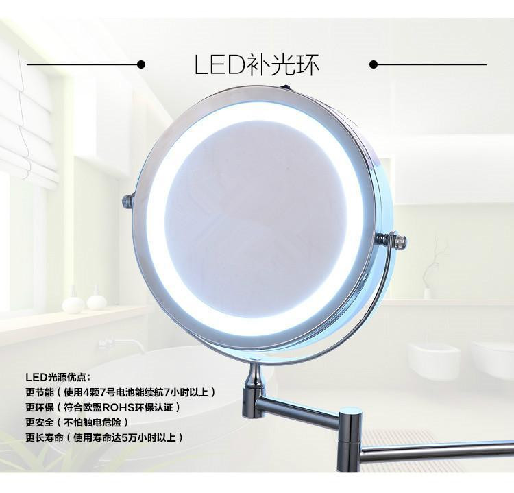Magnifying Bathroom Mirrors
 7"wall Mounted Round Magnifying Bathroom Mirror Led Makeup