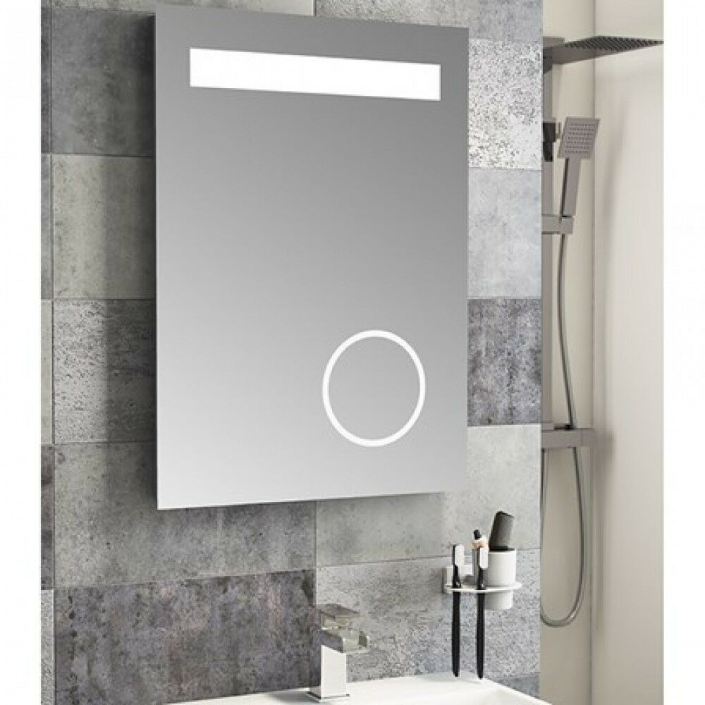 Magnifying Bathroom Mirrors
 Cassellie LED Bathroom Mirror 500mm Wide x 700 High