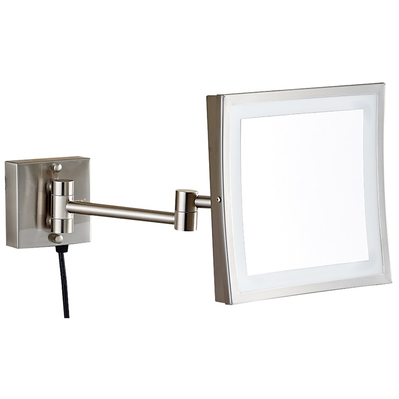 Magnifying Bathroom Mirrors
 Gurun LED Makeup Mirror 8 Inch Wall Mounted Mirror3X