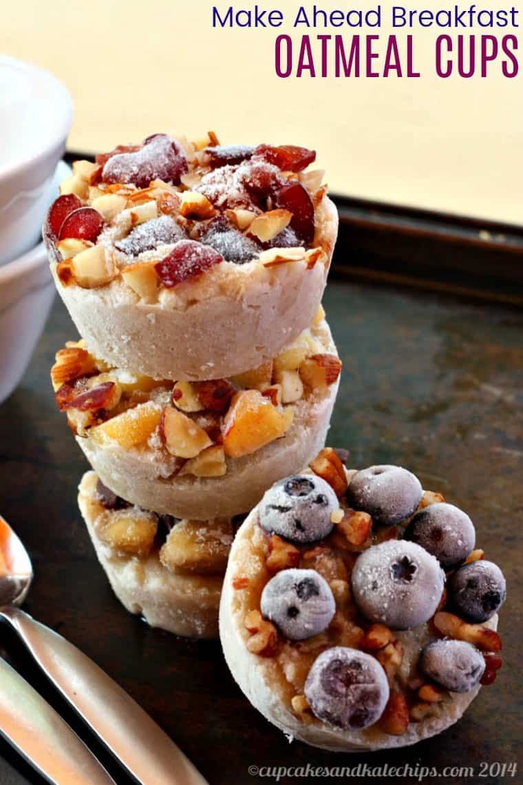 Make Ahead Breakfast Recipes To Freeze
 Make Ahead Breakfast Oatmeal Cups Cupcakes & Kale Chips