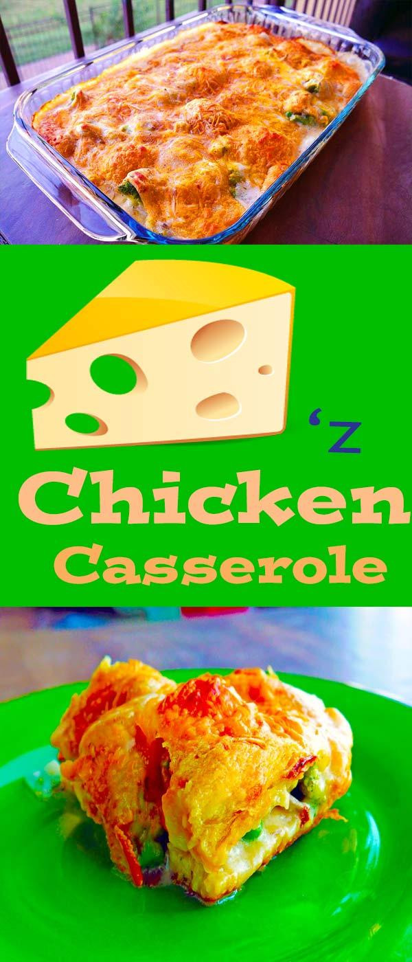 Make Ahead Chicken Casserole
 Cheesy Chicken Casserole