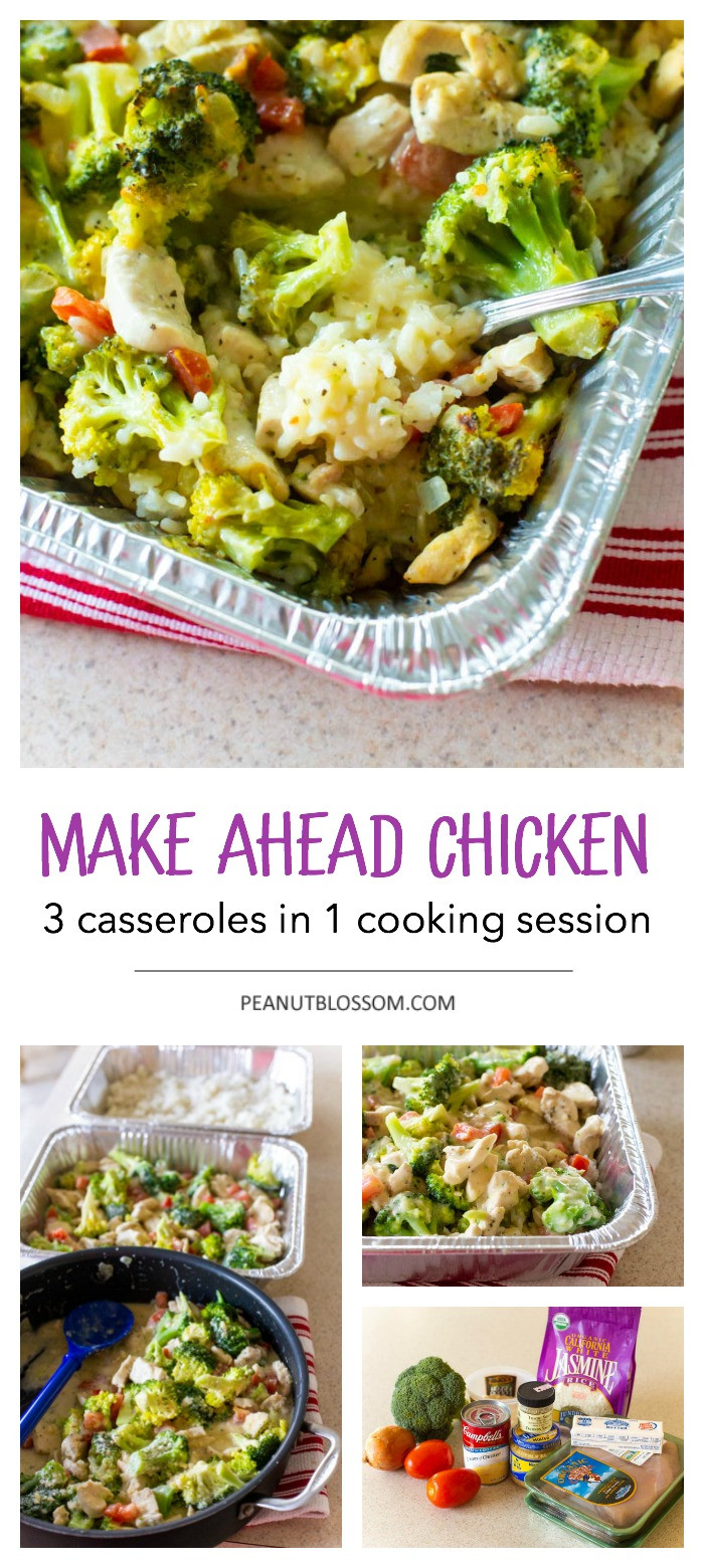 Make Ahead Chicken Casserole
 Save your time This chicken rice casserole makes 3 dishes