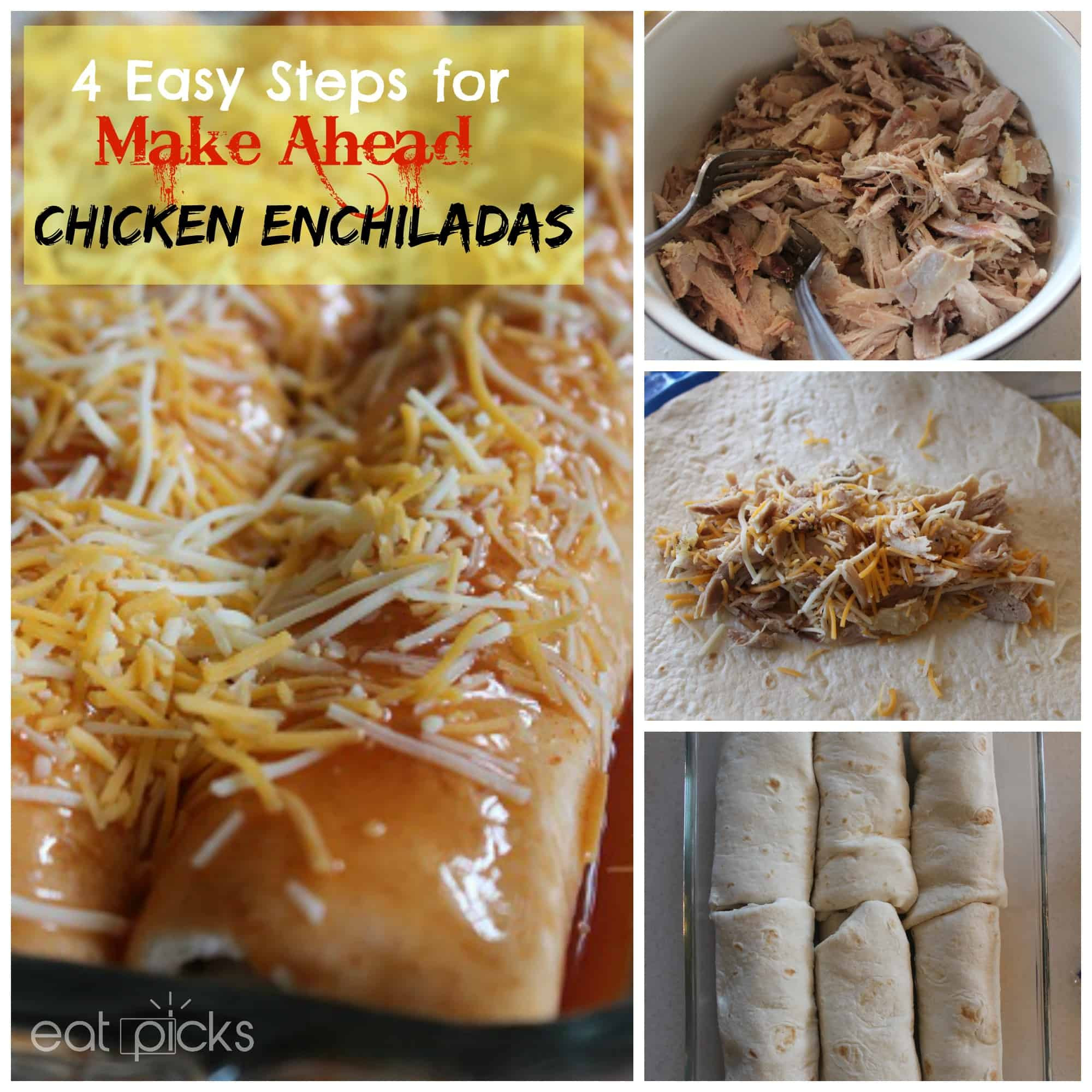 Make Ahead Enchiladas
 Easy Make Ahead Chicken Enchilada Recipe