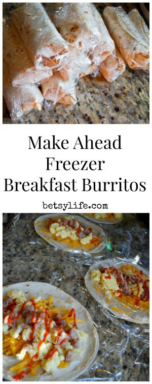 Make Ahead Freezer Breakfast Burritos
 Make ahead and freeze Breakfast Burritos