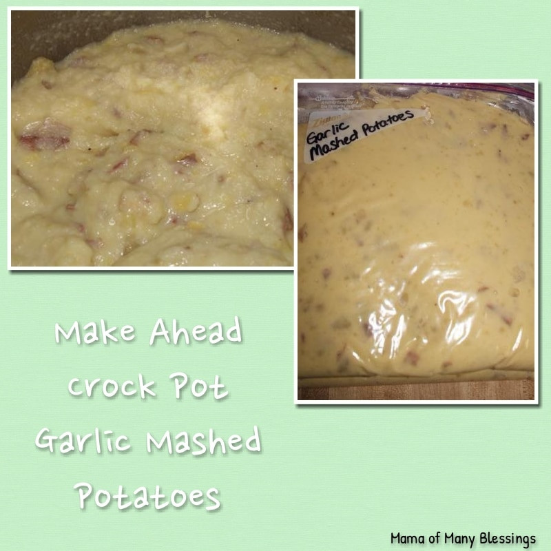 Make Ahead Garlic Mashed Potatoes
 Make Ahead Freezer Garlic Mashed Potatoes