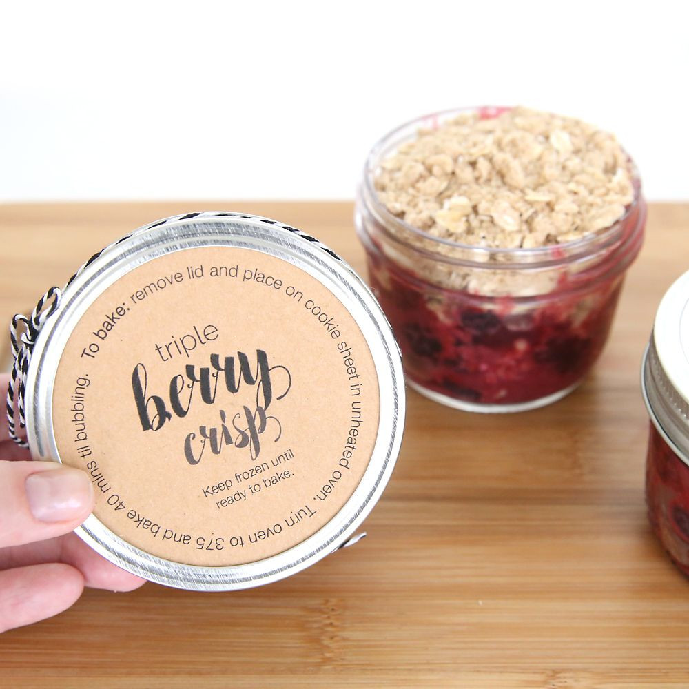 Make Ahead Mason Jar Desserts
 Mini Make Ahead Triple Berry Crisps Recipe