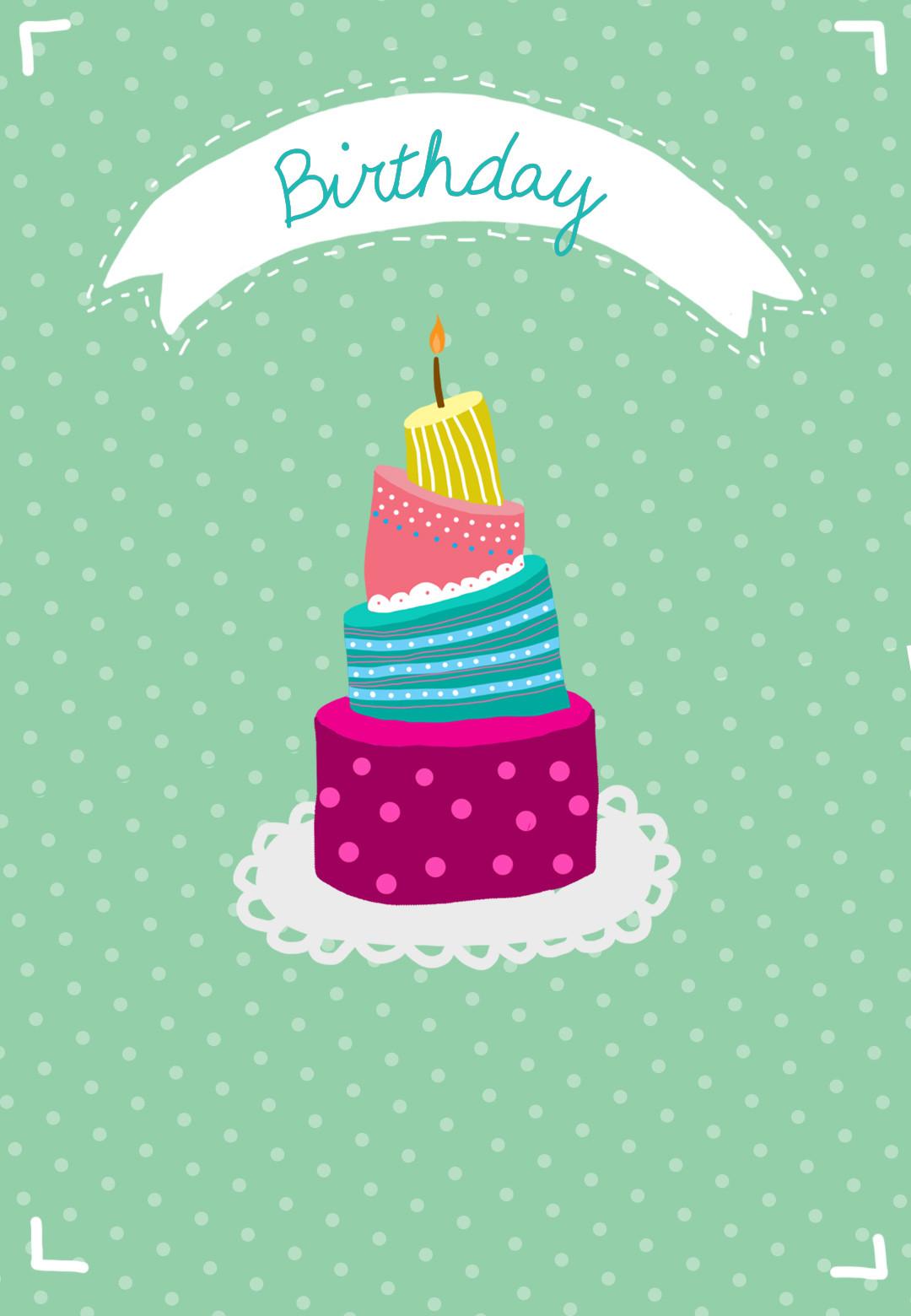 Make Birthday Cards Online Free
 Four Tier Cake Birthday Card