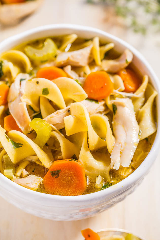 Make Chicken Noodle Soup
 Easy 30 Minute Homemade Chicken Noodle Soup Averie Cooks