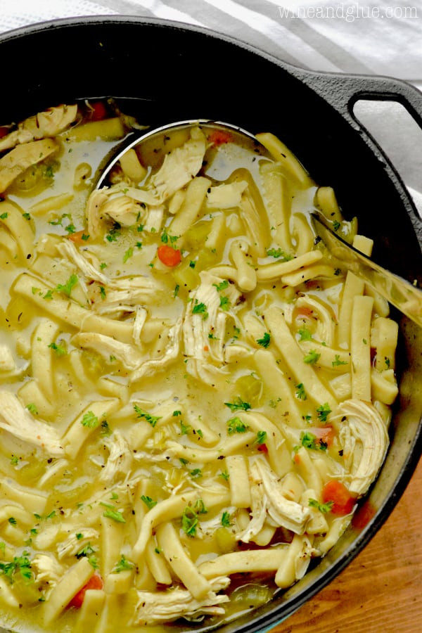 Make Chicken Noodle Soup
 Homemade Chicken Noodle Soup Wine & Glue