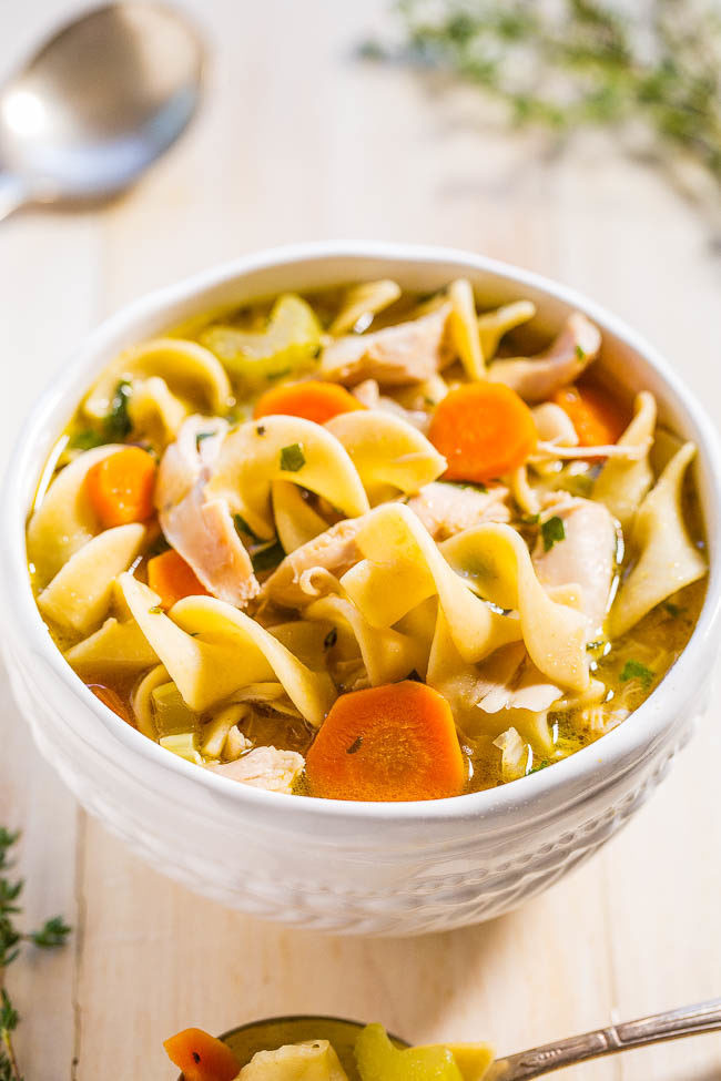 Make Chicken Noodle Soup
 Easy 30 Minute Homemade Chicken Noodle Soup Averie Cooks