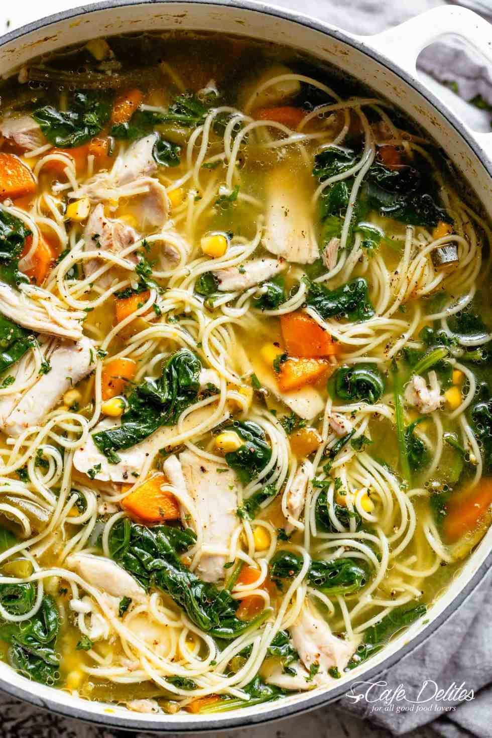 Make Chicken Noodle Soup
 Chicken Noodle Soup Cafe Delites