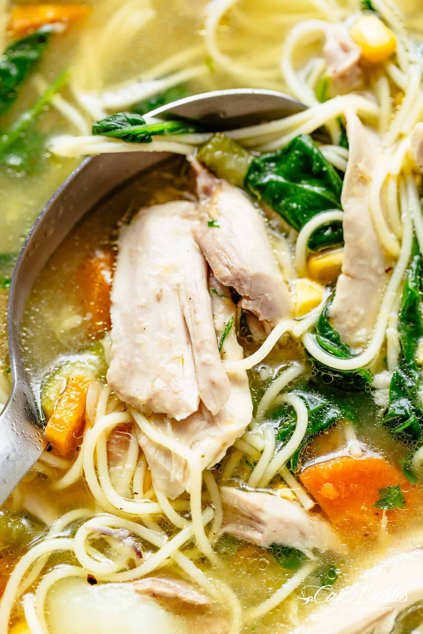 Make Chicken Noodle Soup
 Chicken Noodle Soup Cafe Delites