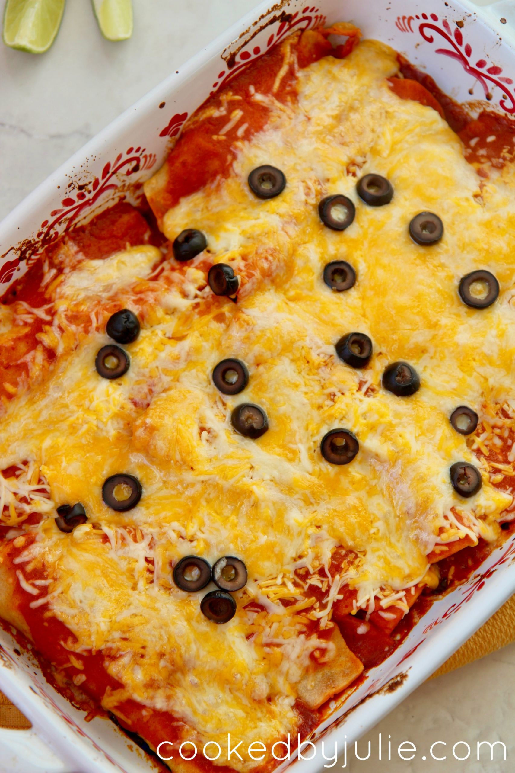 Make Enchiladas Ahead Of Time
 Homemade Beef Enchiladas & Red Sauce Cooked by Julie