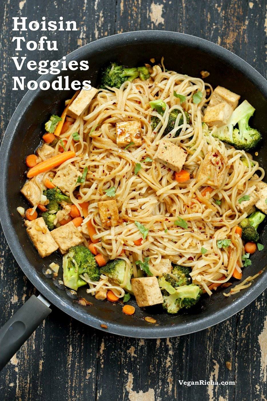 Make Rice Noodles
 Tofu and Brown Rice Noodles in Hoisin Sauce Vegan Richa