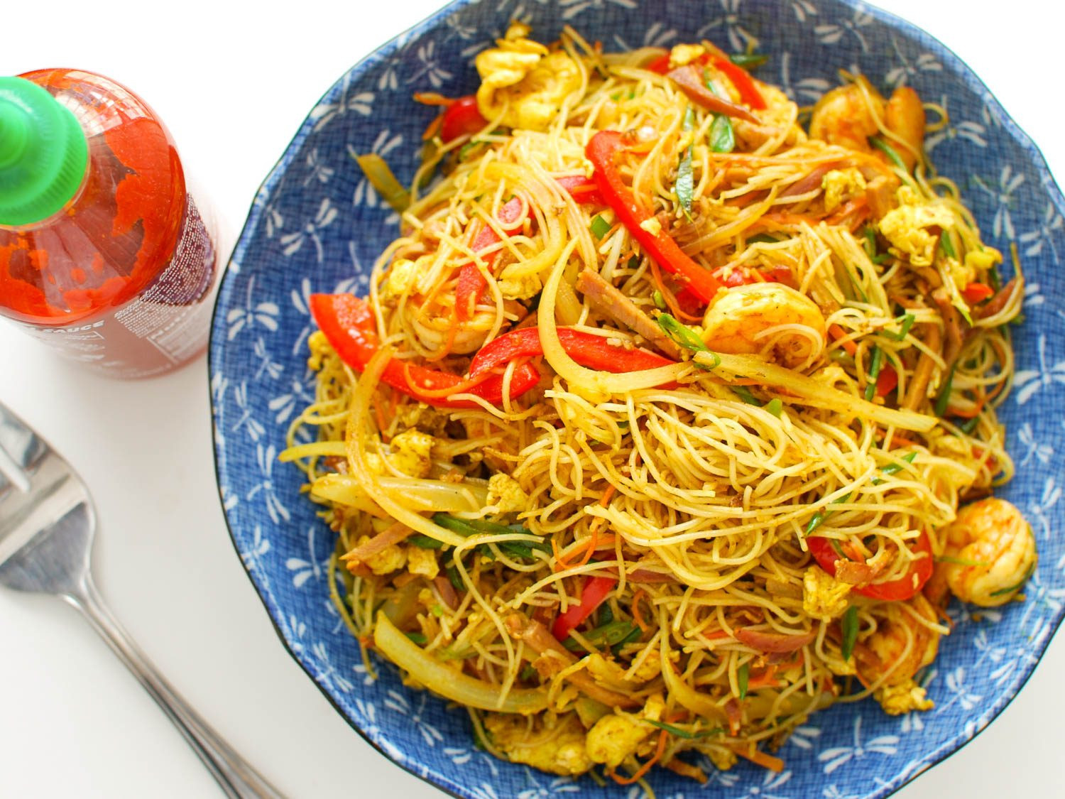 Make Rice Noodles
 Singapore Noodles Recipe