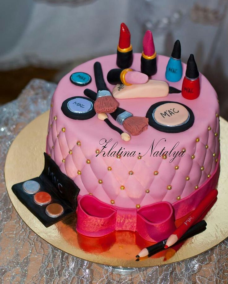 Makeup Birthday Cake
 42 best Sissy birthday cake images on Pinterest
