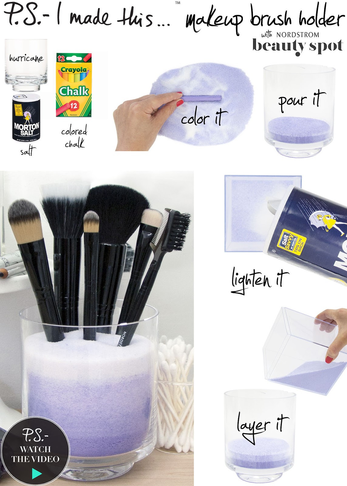 Makeup Brush Organizer DIY
 SOBBING ON FIFTH DIY Makeup Brush Holder