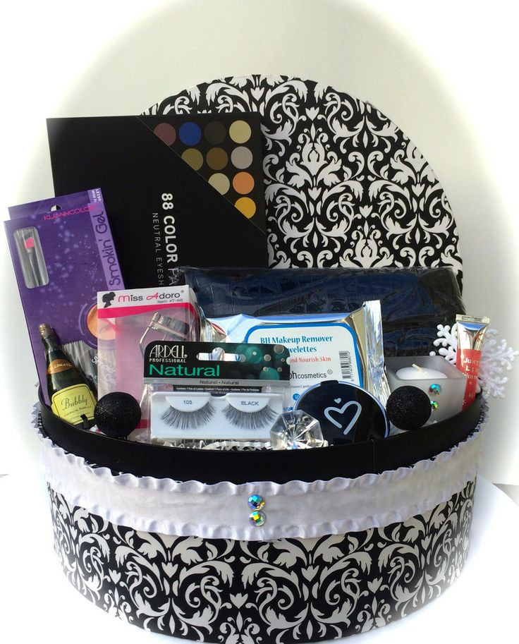 Makeup Gift Basket Ideas
 Damask Makeup Gift Basket off CODE NovSale20