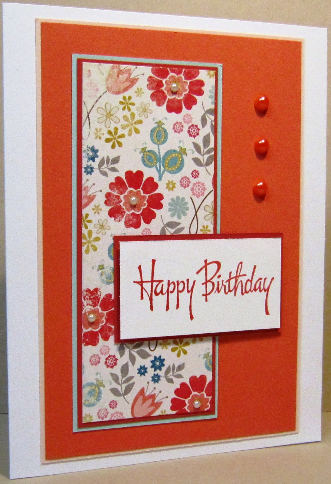 Making Birthday Cards
 I SPI Fancy Floral