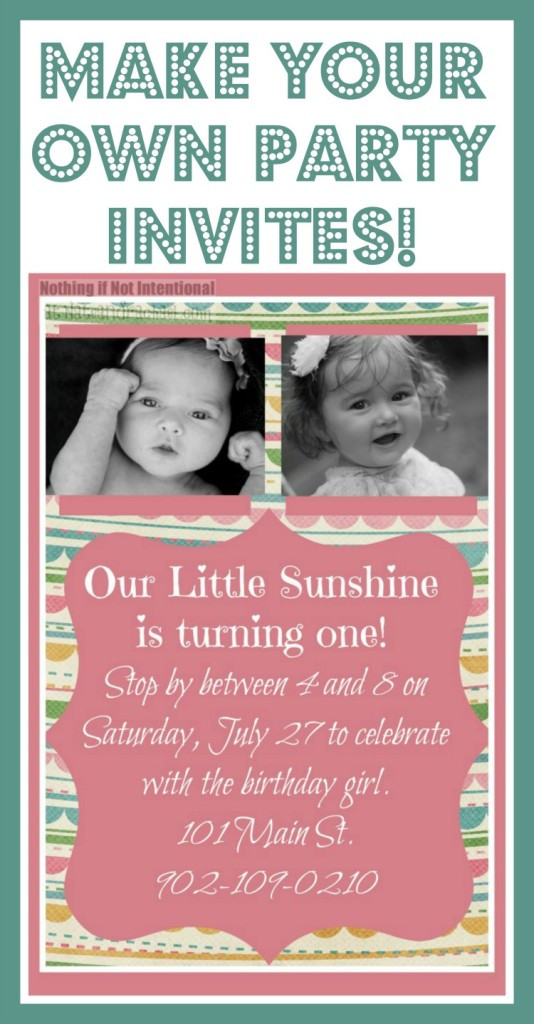 Making Birthday Invitations
 Make Your Own Invitations–Easy and Adorable Tutorial