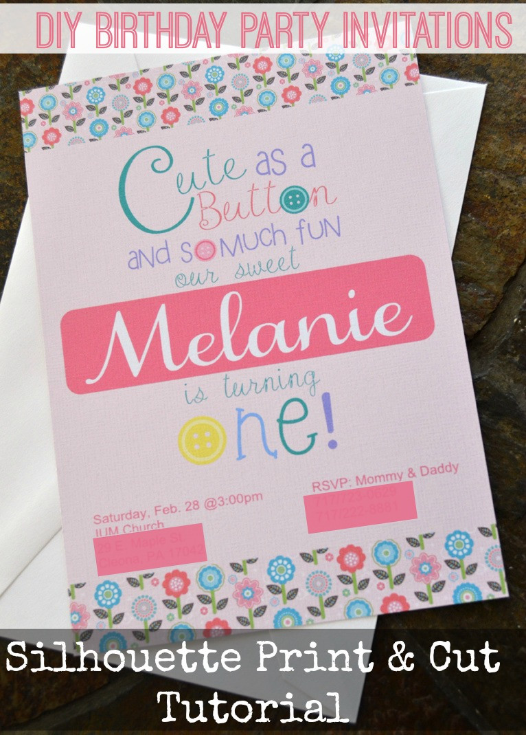 Making Birthday Invitations
 Print & Cut Birthday Invitations Create and Babble