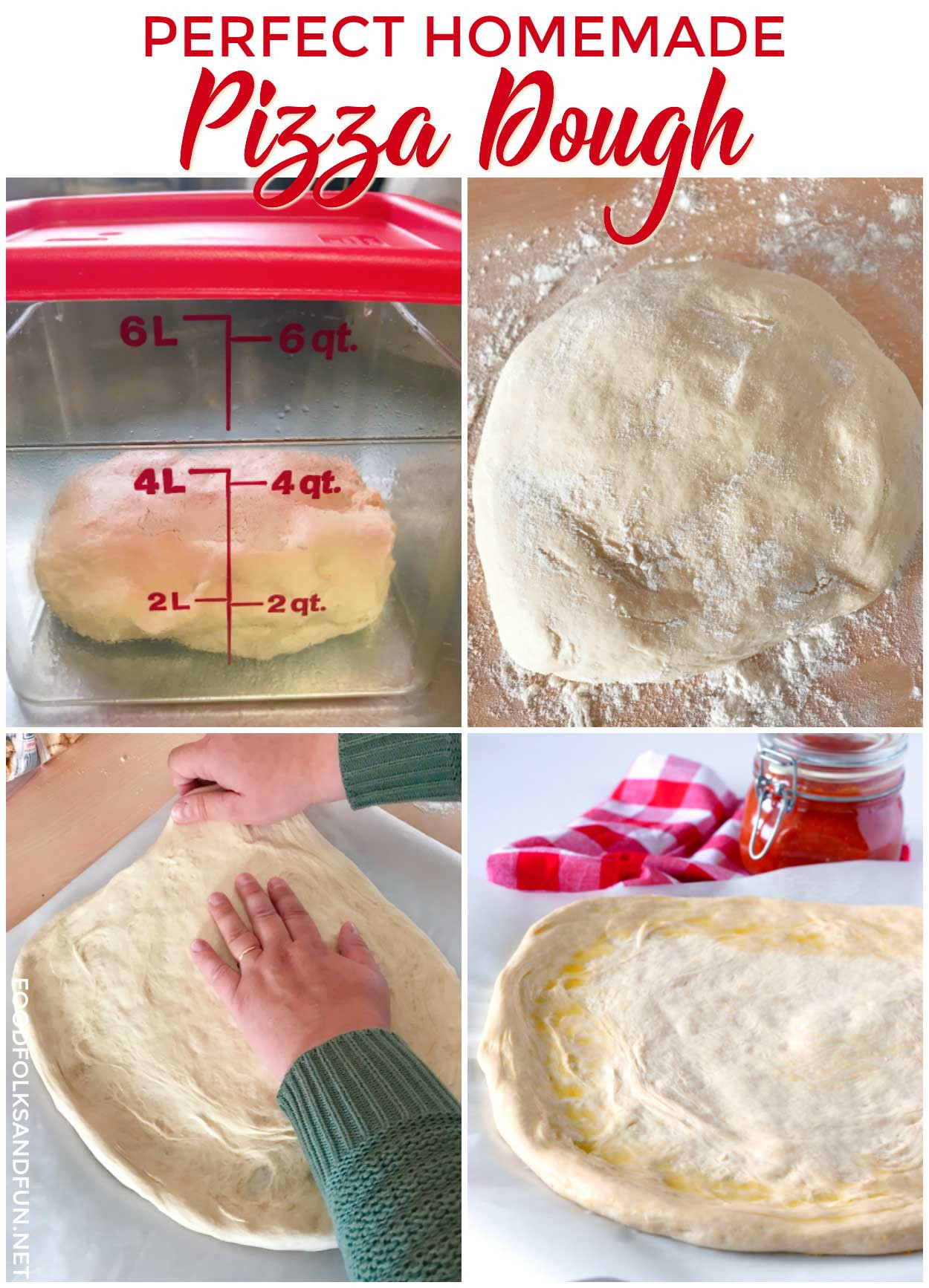 Making Pizza Dough
 Perfect Homemade Pizza Dough Recipe • Food Folks and Fun