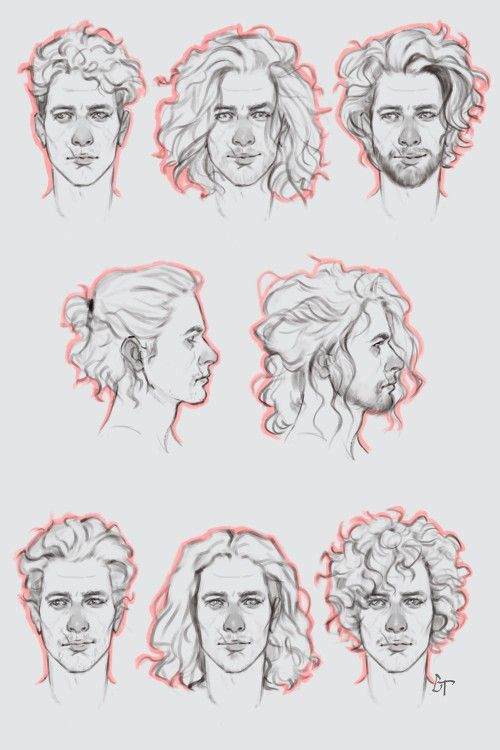 Male Hairstyle Drawing
 Male Hair Sketch at PaintingValley