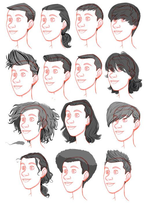 Male Hairstyle Drawing
 Men Hair Drawing at GetDrawings