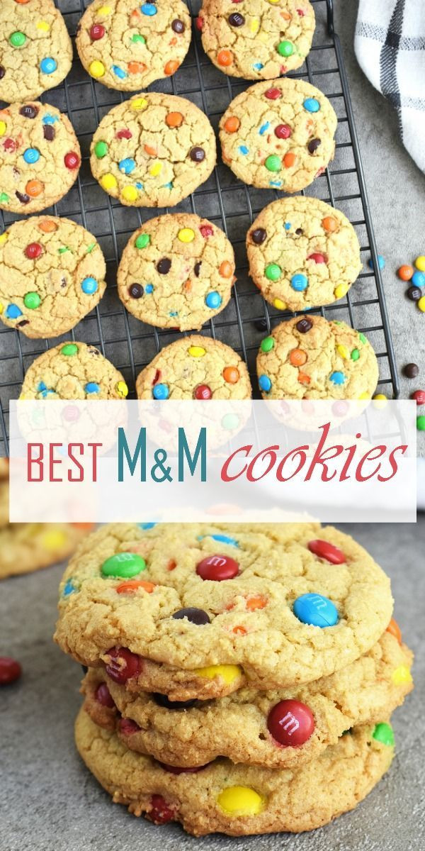 M&amp;M Christmas Cookies
 BEST M&M Cookies Recipe