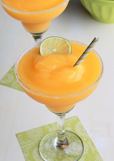 Mango Cocktail Recipes
 Frozen Mango Lime Margaritas Kitchen Treaty