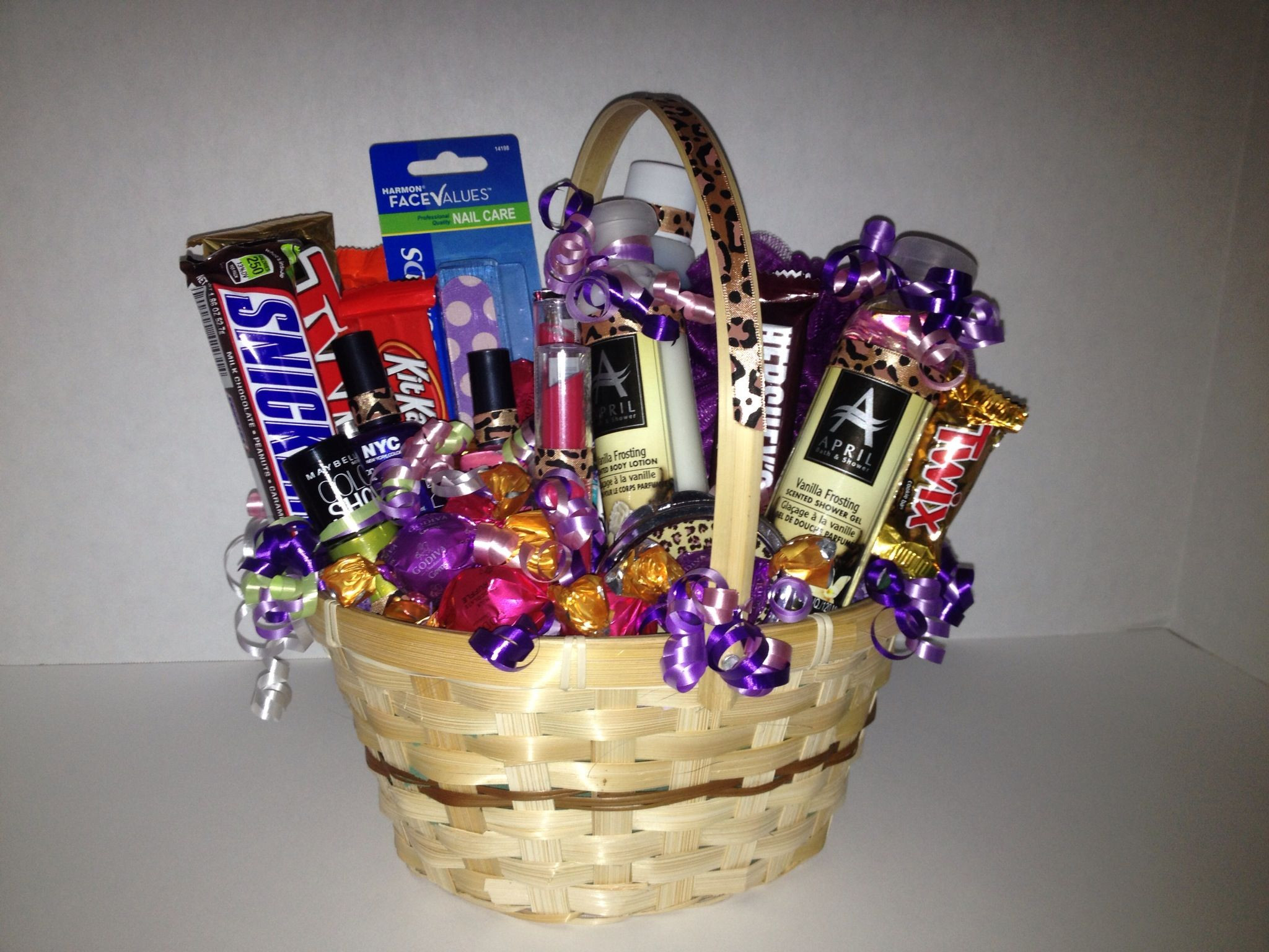 Manicure Gift Basket Ideas
 Nail and spa t basket