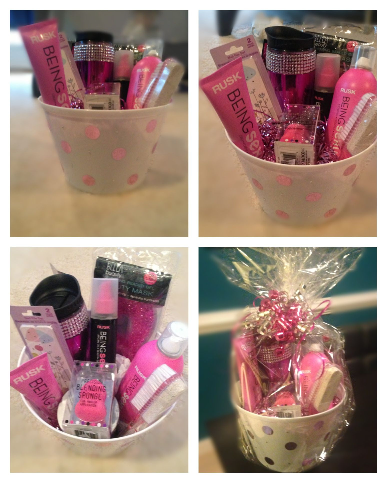 Manicure Gift Basket Ideas
 Birthday t basket Hair Products Hair b or Brush