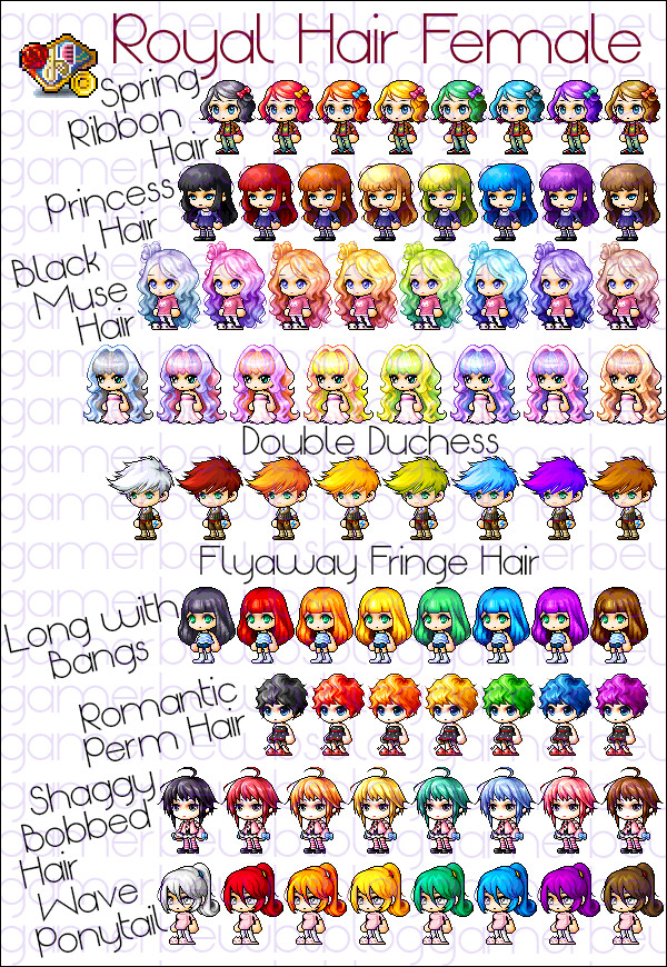 Maplestory Hairstyles Female
 Top Graphic of Maplestory Female Hairstyles